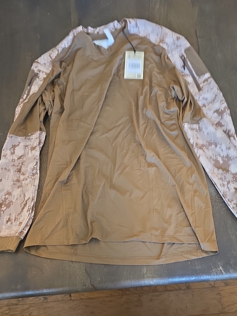 Men's Tactical Long-Sleeve Jacket Shirt - Coyote/Tan